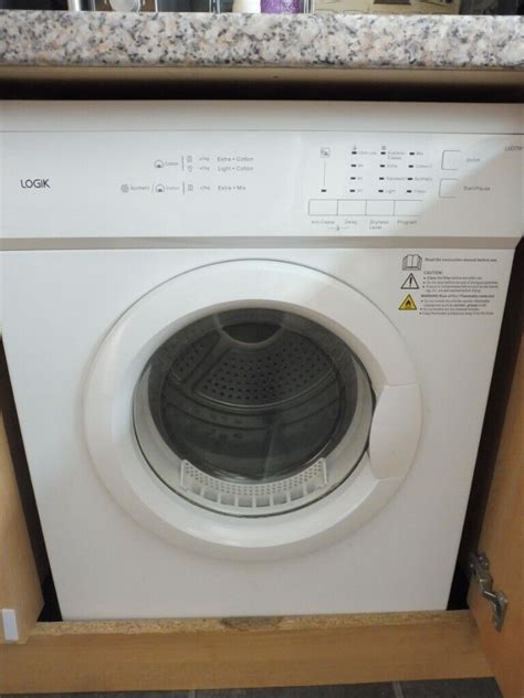 LOGIK TUMBLE DRYER LVD7W15 7KG LOAD WHITE SENSOR DRYING VENTED