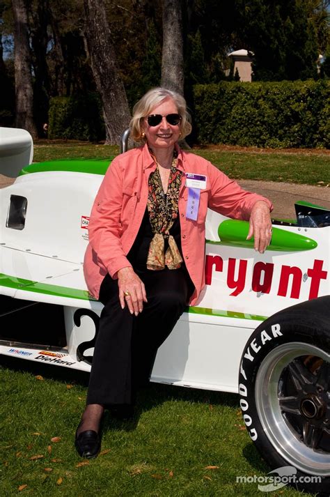 Janet Guthrie and the car she drove (very well) at the Indy 500.