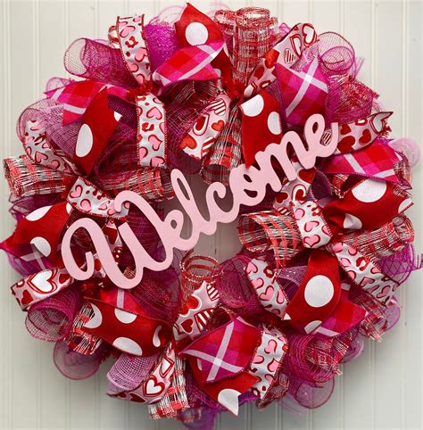 Valentine Wreath, Valentine Wreaths, Valentines Day Wreath, Valentine ...