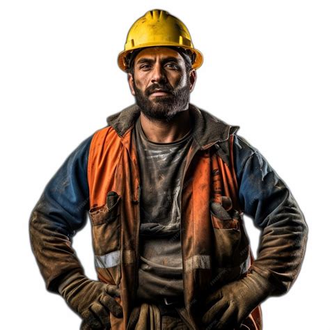 Premium Ai Image A Man Wearing An Orange Hard Hat And An Orange Hard