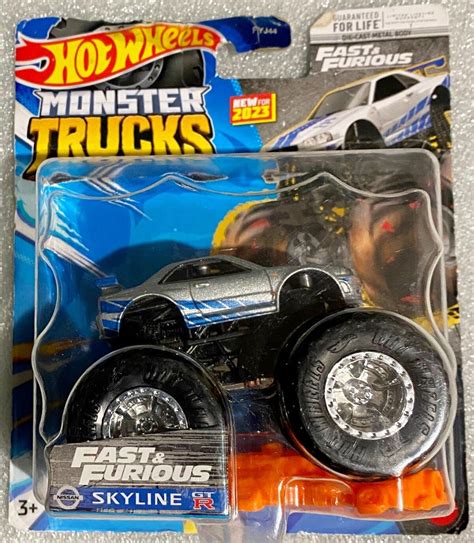 ᐉ Іграшковий монстр Трак Hot Wheels Nissan Skyline GT R Monster Trucks Fast Furious