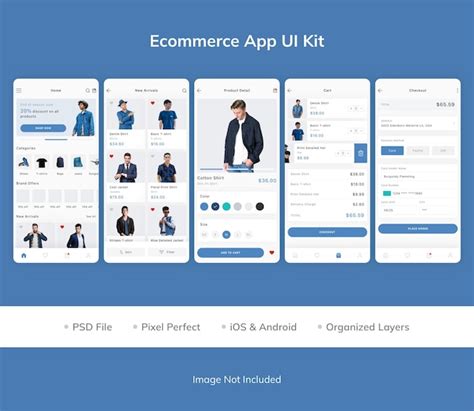 Premium Psd Ecommerce App Ui Kit