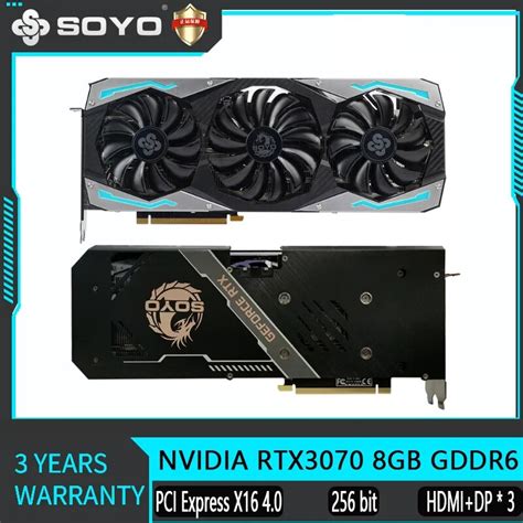 SOYO Full New RTX 3060 12GB GDDR6 NVIDIA GPU 192bit DP 3 PCI Express