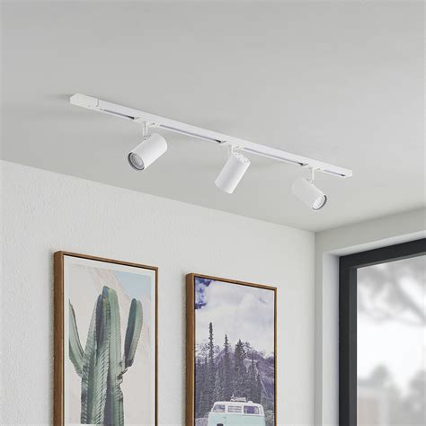 Lindby Single Circuit Track Lighting System Linaro Gu White Bulb