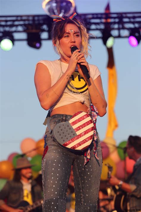 MILEY CYRUS Performs At Hot S Capital Pride Concert In Washington HawtCelebs