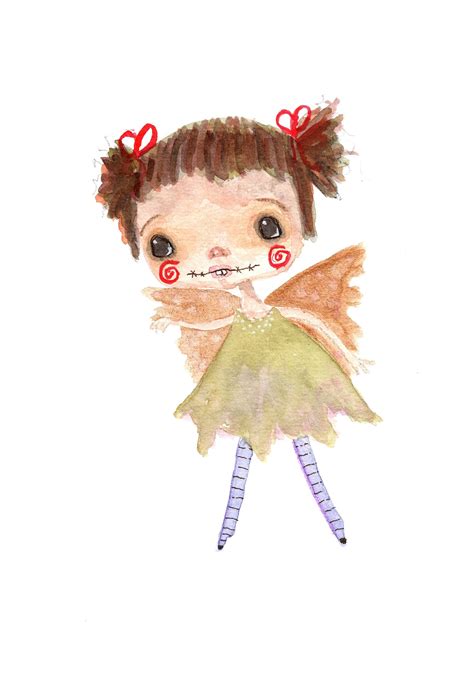 Watercolor Painting, Whimsical Fairy, Halloween Decor, Wall Decor ...