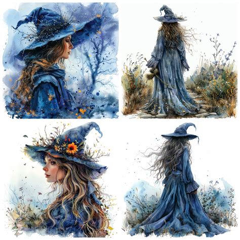 Nature Mother Witch PNG Clipart, Watercolor 40 Nature Witch Transparent ...