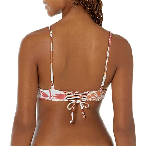 Snapklik Womens Standard Bikini UPF Quick Dry Removable Pads Swimsuit Top Surf