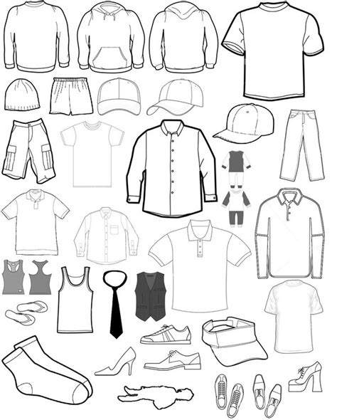 Vector Clothing Templates At Getdrawings Free Download