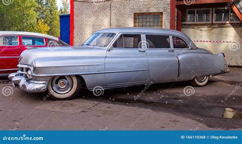 American Vintage Cadillac Fleetwood Classical Limousine 50s Editorial ...