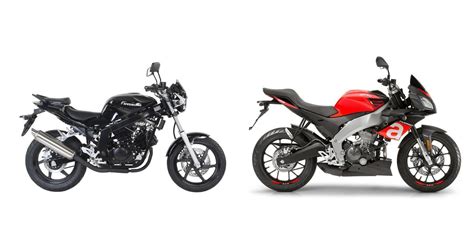 Motorrad Vergleich Hyosung GT 125 Naked 2016 Vs Aprilia Tuono 125 2017