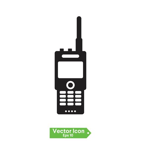 Walkie Talkie Icon Sign Vector Symbol Logo Illustration For Web And