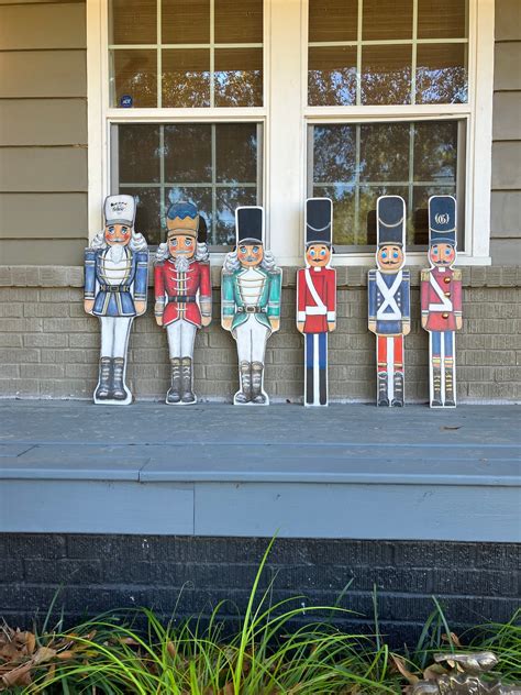 Nutcracker Toy Soldier Wooden Outdoor/indoor Christmas Decrations Handmade - Etsy