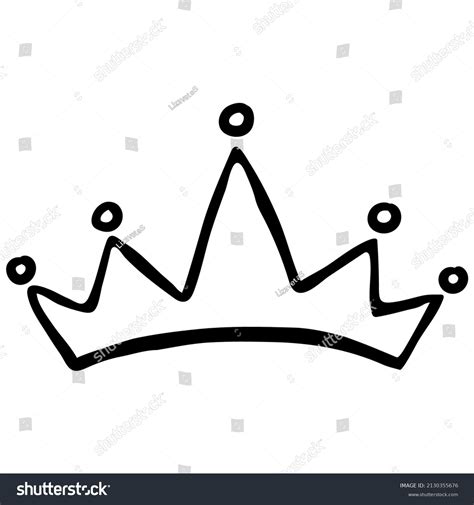 Crown Outline Sign Isolated On White Stock Vector (Royalty Free) 2130355676 | Shutterstock