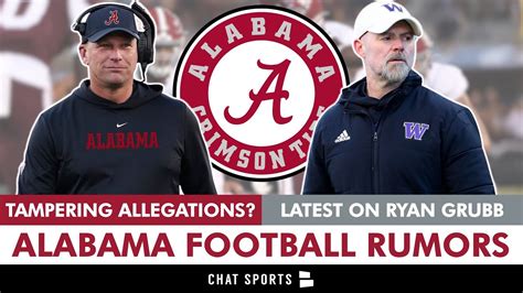 Alabama Football Rumors: Tampering Allegations, Ryan Grubb Latest ...