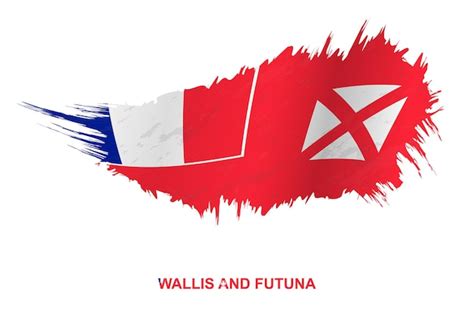 Premium Vector Flag Of Wallis And Futuna In Grunge Style With Waving