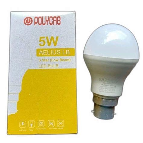 W Polycab Aelius Lb Led Bulb K Cool White At Rs Piece In