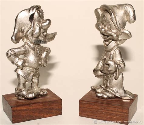 Винтаж: Оловянные Статуэтки с Персонажами Диснеевских Мультиков Walt ...