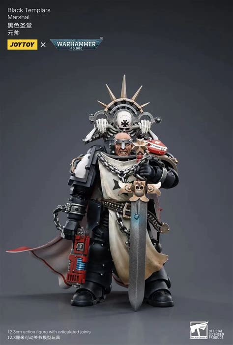 JoyToy Action Figure Warhammer 40K Black Templars Marshal Baldeckrath