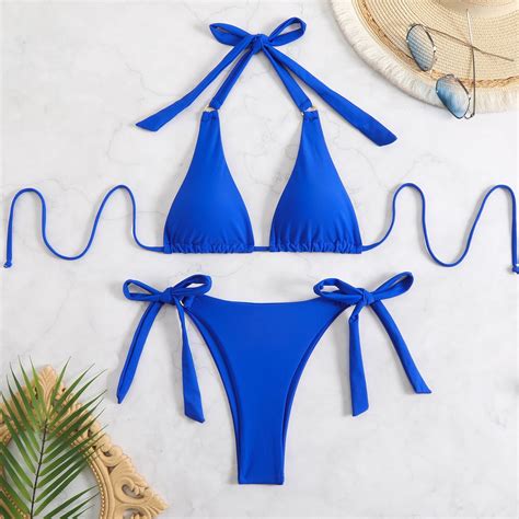 Generic New Bikini Three Point New Swimsuit Women S Multi Color Split Swimsuit Sexy Bikini