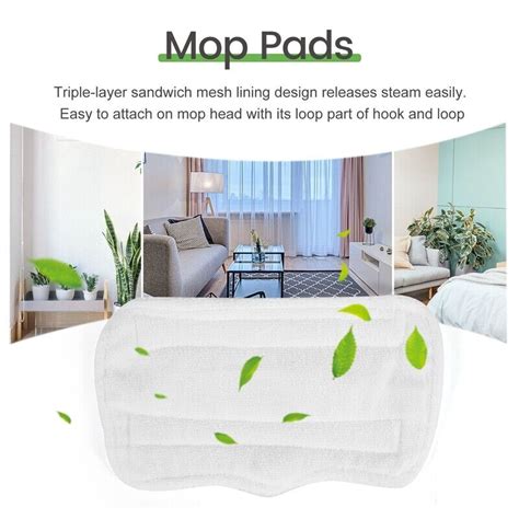 4 Packungen Dampf Mopp Pads für S3101 S3202 S3250 Waschbares R5523 eBay