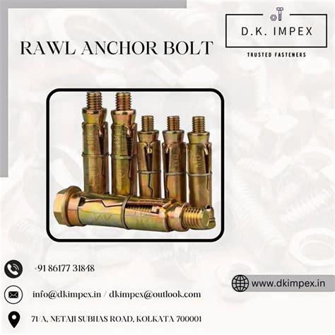 Mild Steel Rawl Anchor Bolt At Piece In Kolkata Id