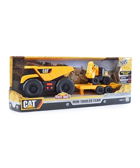 Take a look at this CAT® Dump Truck & Caterpillar Mini Trailer Team Toy ...