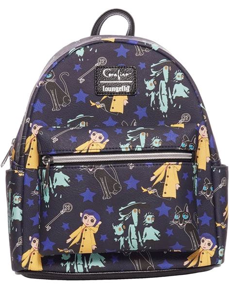 Loungefly Coraline All Over Doll Print Exclusive Mini Backpack On Carousell