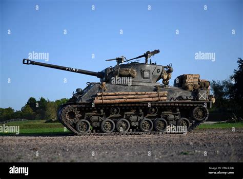 Sherman Tank 'Fury' Stock Photo - Alamy