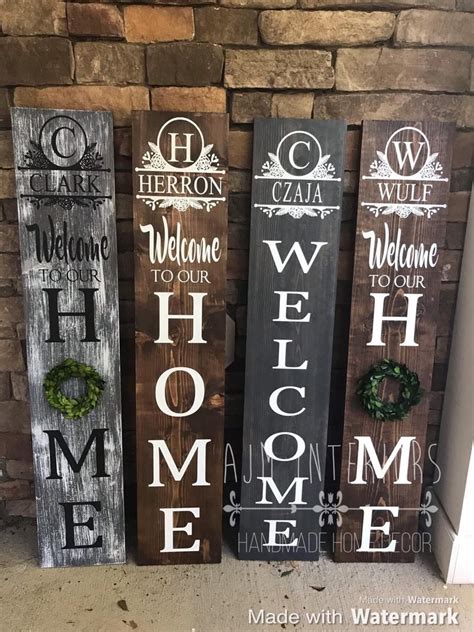 Welcome Sign For Porch Sign Personalized Welcome Sign For Etsy