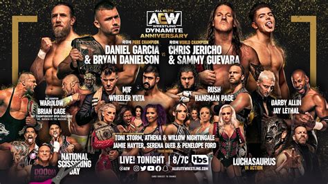 Aew Dynamite Results 10 5 22 3rd Anniversary Show Mjf Vs Wheeler Yuta Wwe News Wwe