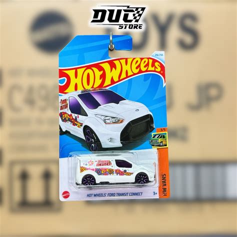 Ducstore Model Car HTF Hot Wheels Hot Wheels Ford Transit Connect TH Treasure Hunt