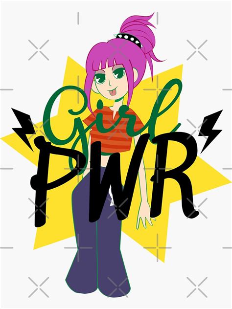 Girl Power Sticker For Sale By Makasuperya Redbubble