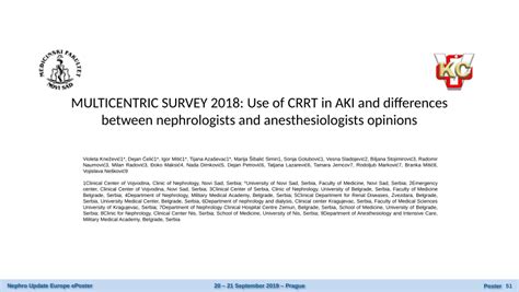 Pdf Multicentric Survey 2018 Use Of Crrt In Aki And Differences