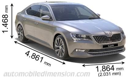 Skoda Superb Dimensions Boot Space Weight And Similars