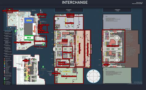 Accurate Map Of Interchange In Its Current State Escapefromtarkov