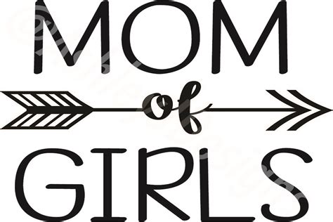 Mom Of Girls Graphic By Ashn Creative Fabrica