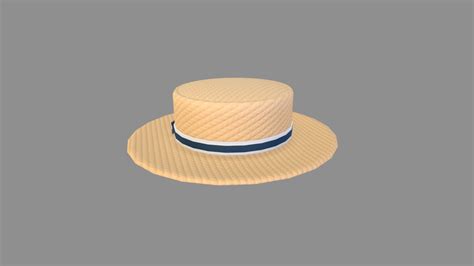 Boater Hat Buy Royalty Free 3D Model By Bariacg 6e29efc Sketchfab