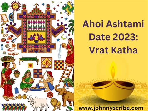 Ahoi Ashtami 2023 Date Time Puja Vidhi Vrat Katha