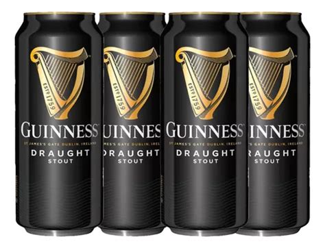 Kit 4x Cerveja Guinness Draught Stout Lata 500ml Parcelamento Sem Juros