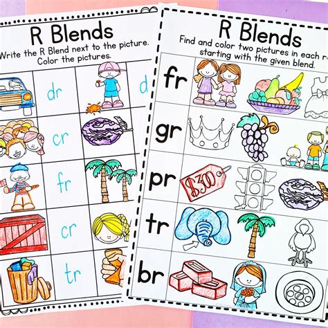 S L R Initial Blends Activities And Worksheets Made By Teachers