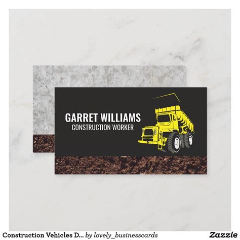 Dump Truck Business Cards Sounds Better Vlog Art Gallery