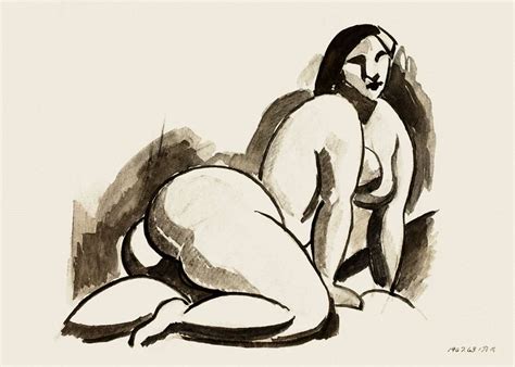 Vintage Erotic Nude Art Of A Naked Woman Female Nude By Carl Newman Original From The