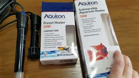 Aqueon W Aquarium Heaters Youtube