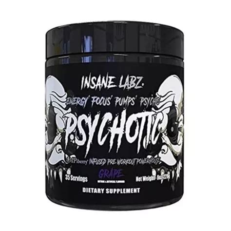 Pre Entreno Insane Labz Psychotic Black 35 Servicios Mercadolibre