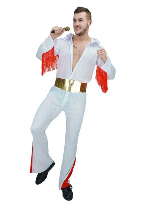 Elvis Presley Jumpsuit White Ubicaciondepersonascdmxgobmx