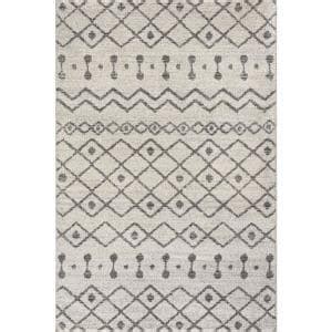 Jonathan Y Aksil Moroccan Beni Souk Gray Cream Ft X Ft Area Rug