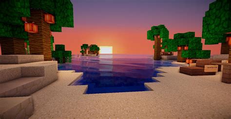 Minecraft Sunset Wallpapers Top Free Minecraft Sunset Backgrounds