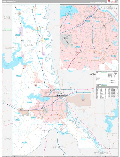 Road Map Of Caddo Parish