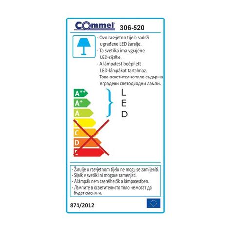 Led Zunanji Reflektor Commel Deco 20w Beli Merkur Si